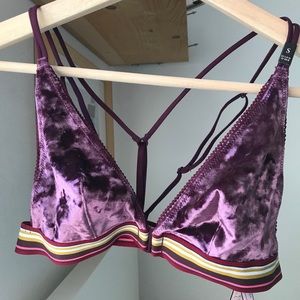 NWT Victoria’s Secret Velvet Triangle Bralette